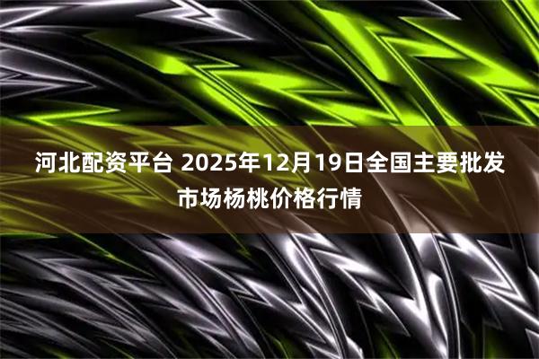 河北配资平台 2025年12月19日全国主要批发市场杨桃价格行情